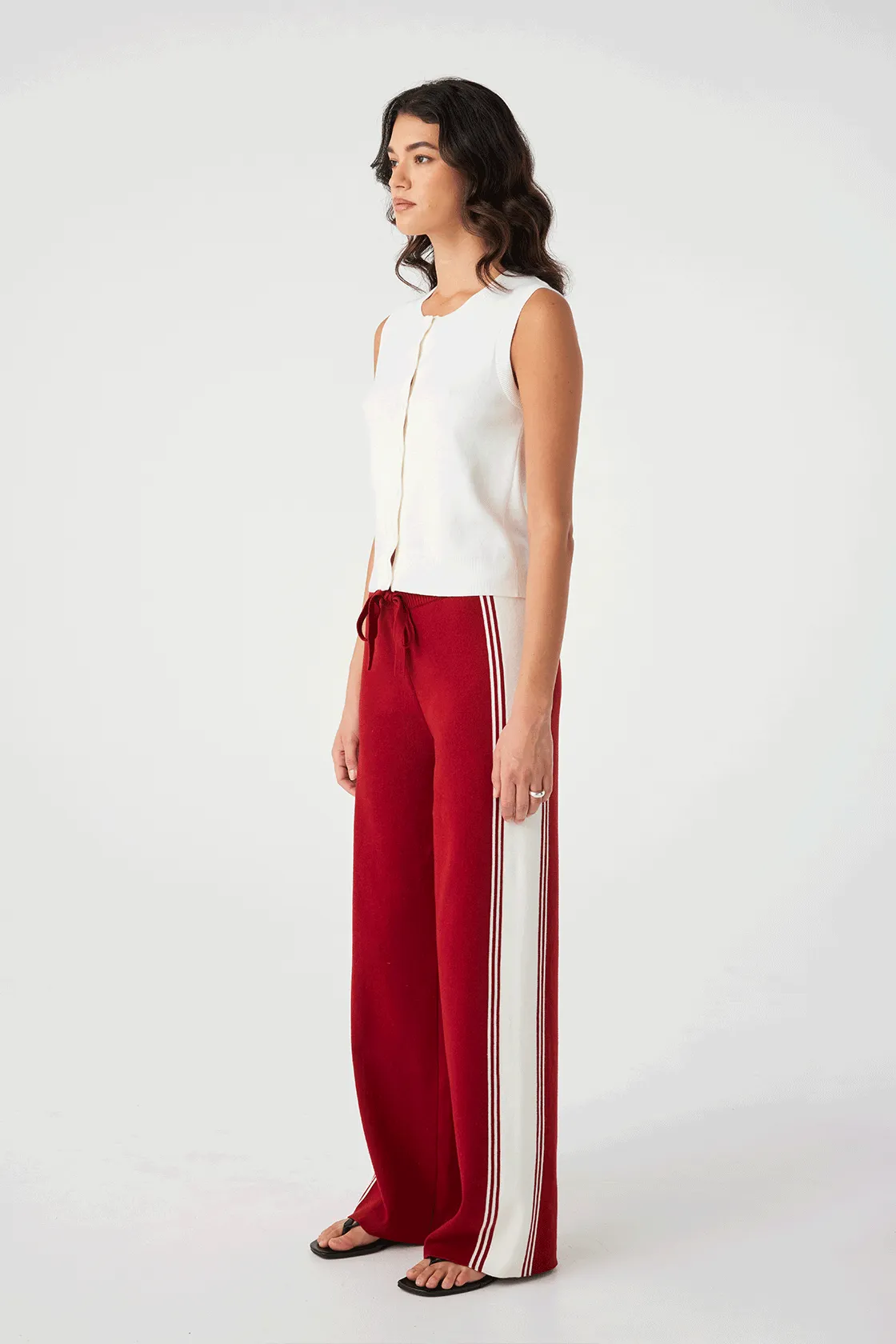 Finley Button Up Vest - Cream