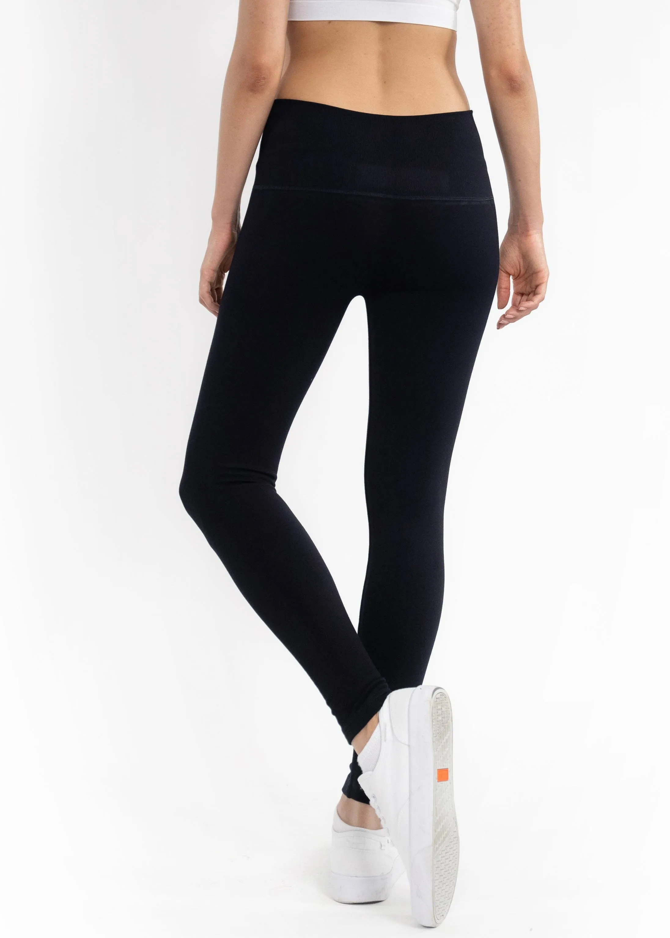 Fleece Lined Leggings: Charcoal
