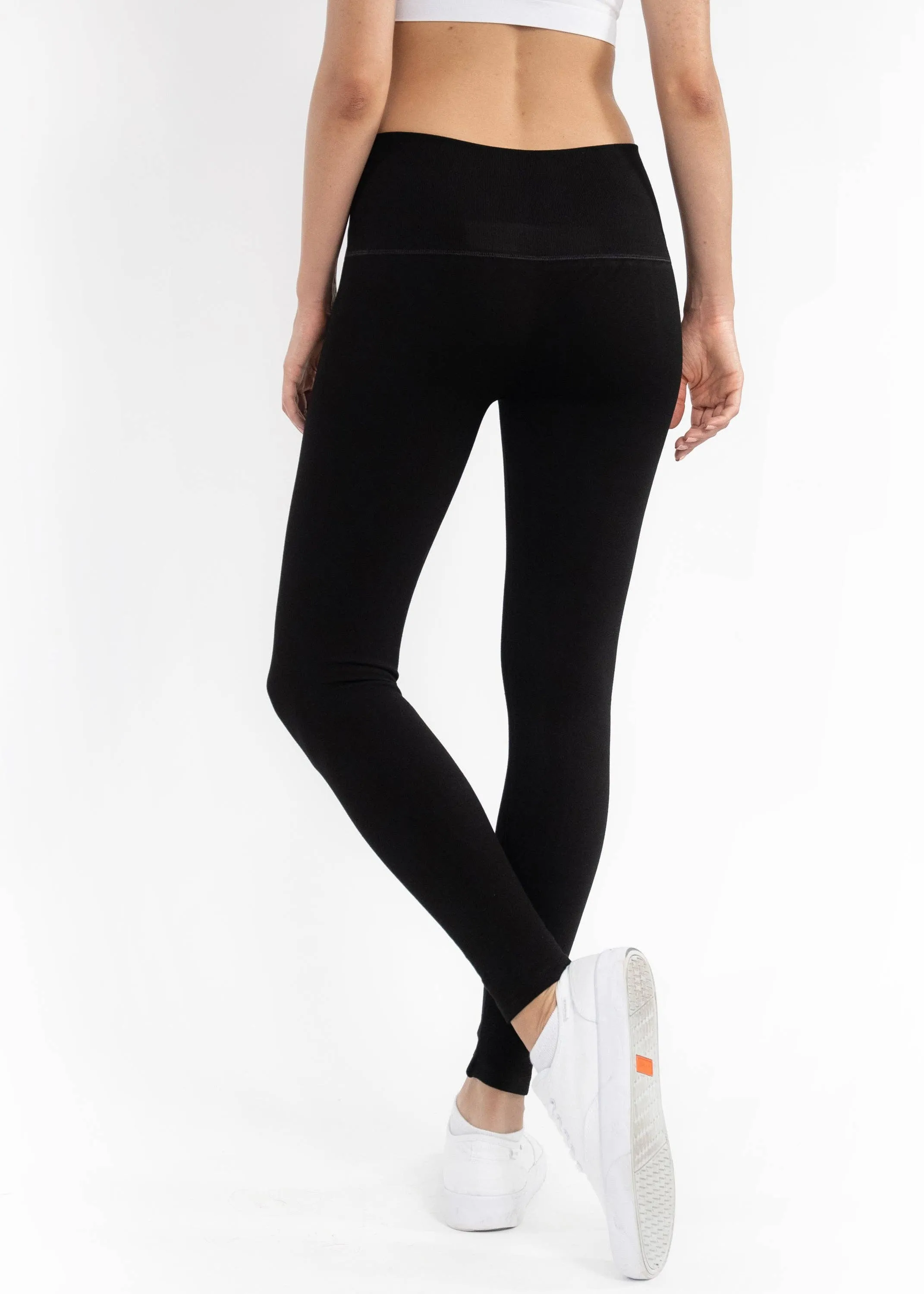 Fleece Lined Leggings: Charcoal