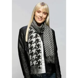 Fraas - Patchwork Houndstooth Scarf
