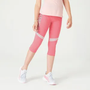 Girls' Breathable Cropped Bottoms S500