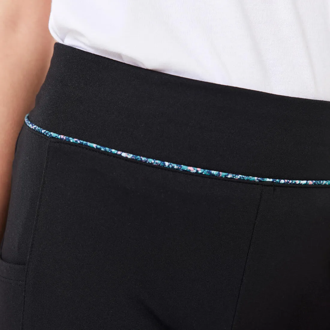 Girls' Breathable Cropped Bottoms S500