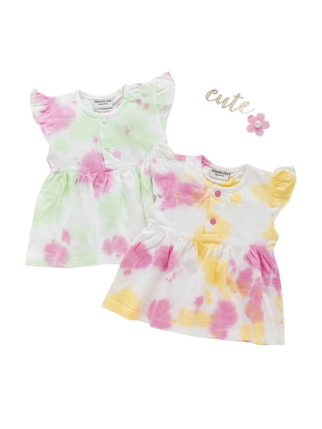 Girls Frock Short Sleeve Pack of 2