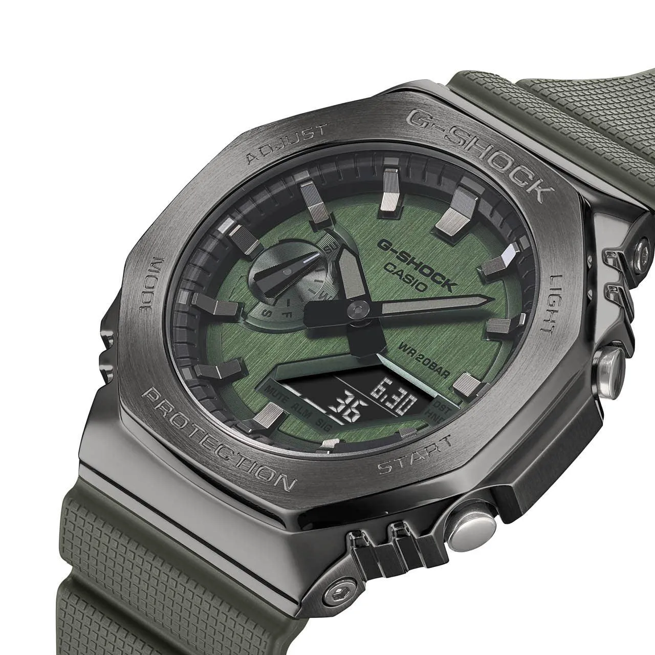 GM2100 Series - Stainless Steel / Green - GM2100B-3A