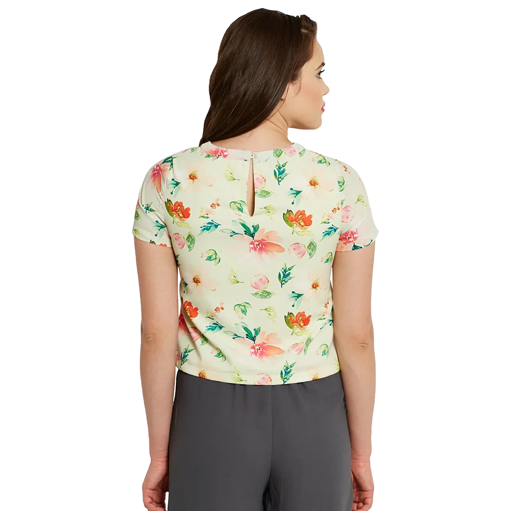Half Sleeves Floral Top