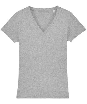 Heather Grey* - Women's Stella Evoker v-neck t-shirt (STTW023)