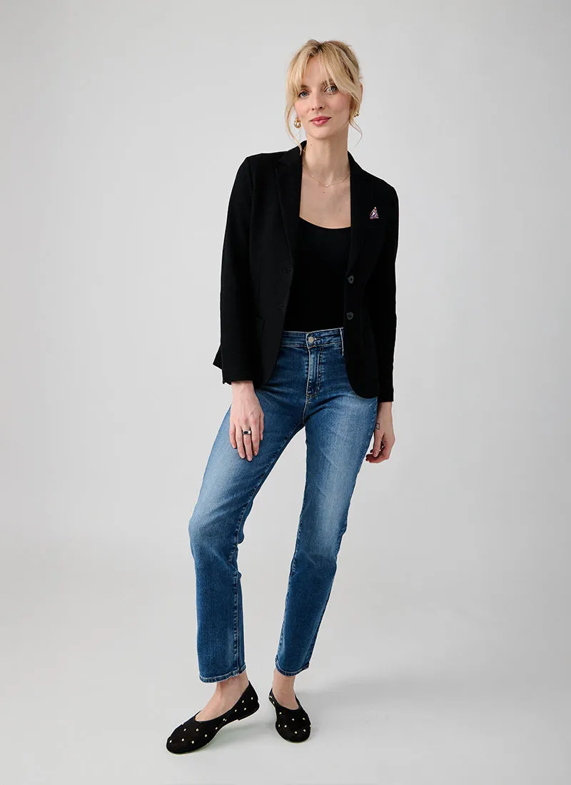 Honeycomb Slim Fit Jacket - Nero