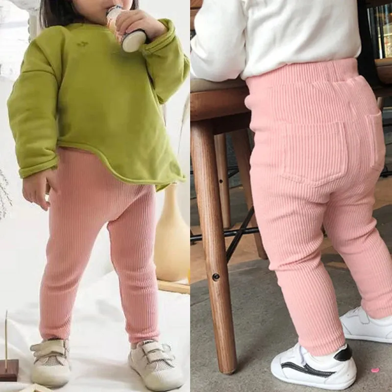 Infant Girls Cotton Tight Outdoor Leggings