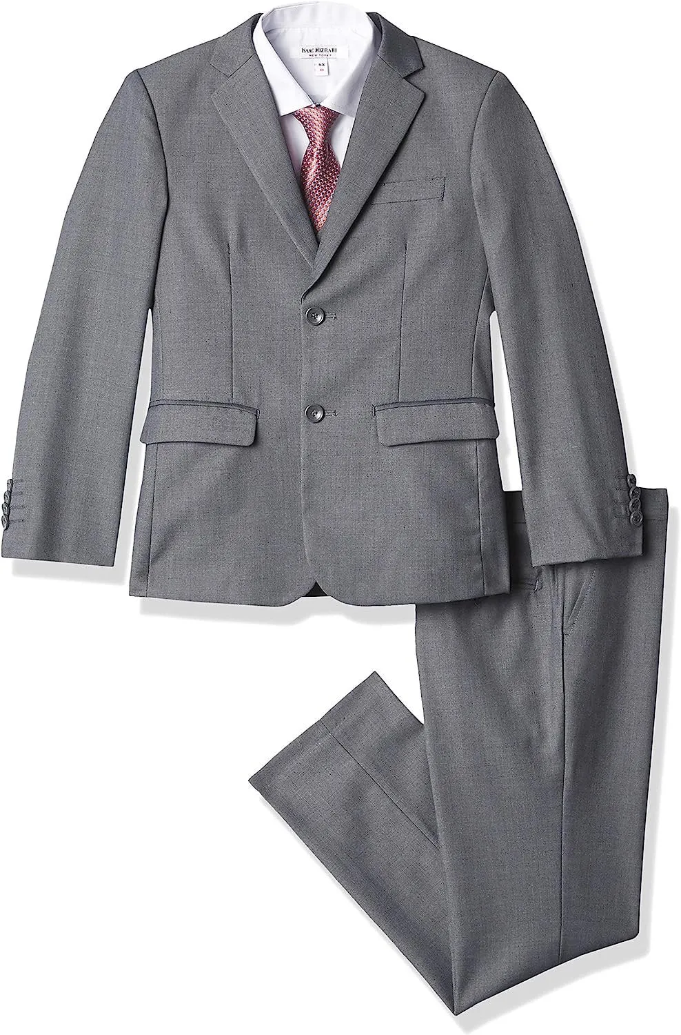 Isaac Mizrahi Boys' Five Piece Solid Suit Set Ensemble