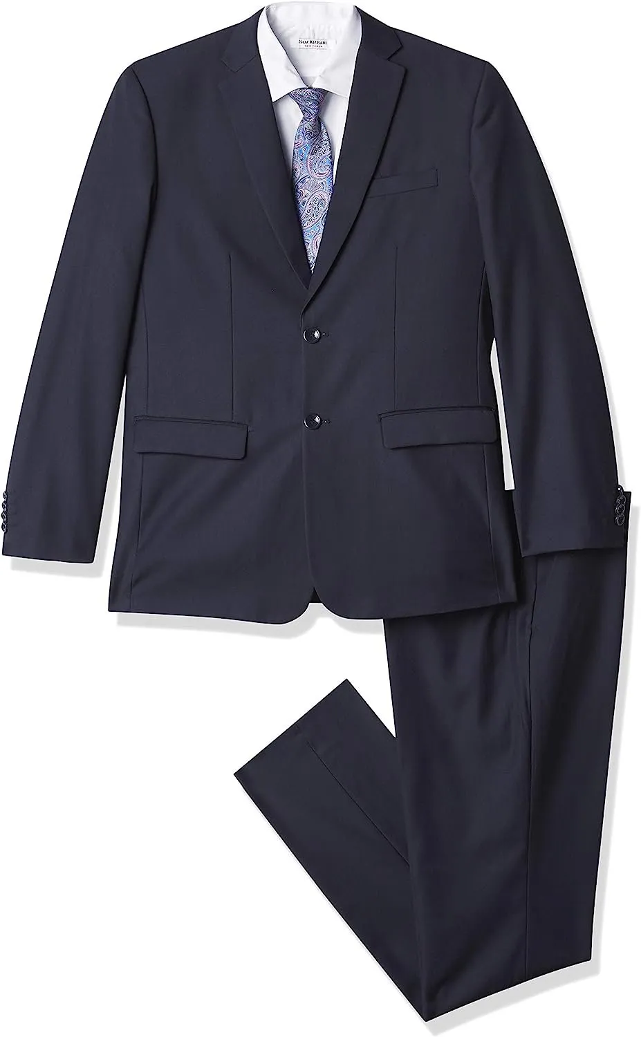 Isaac Mizrahi Boys' Five Piece Solid Suit Set Ensemble