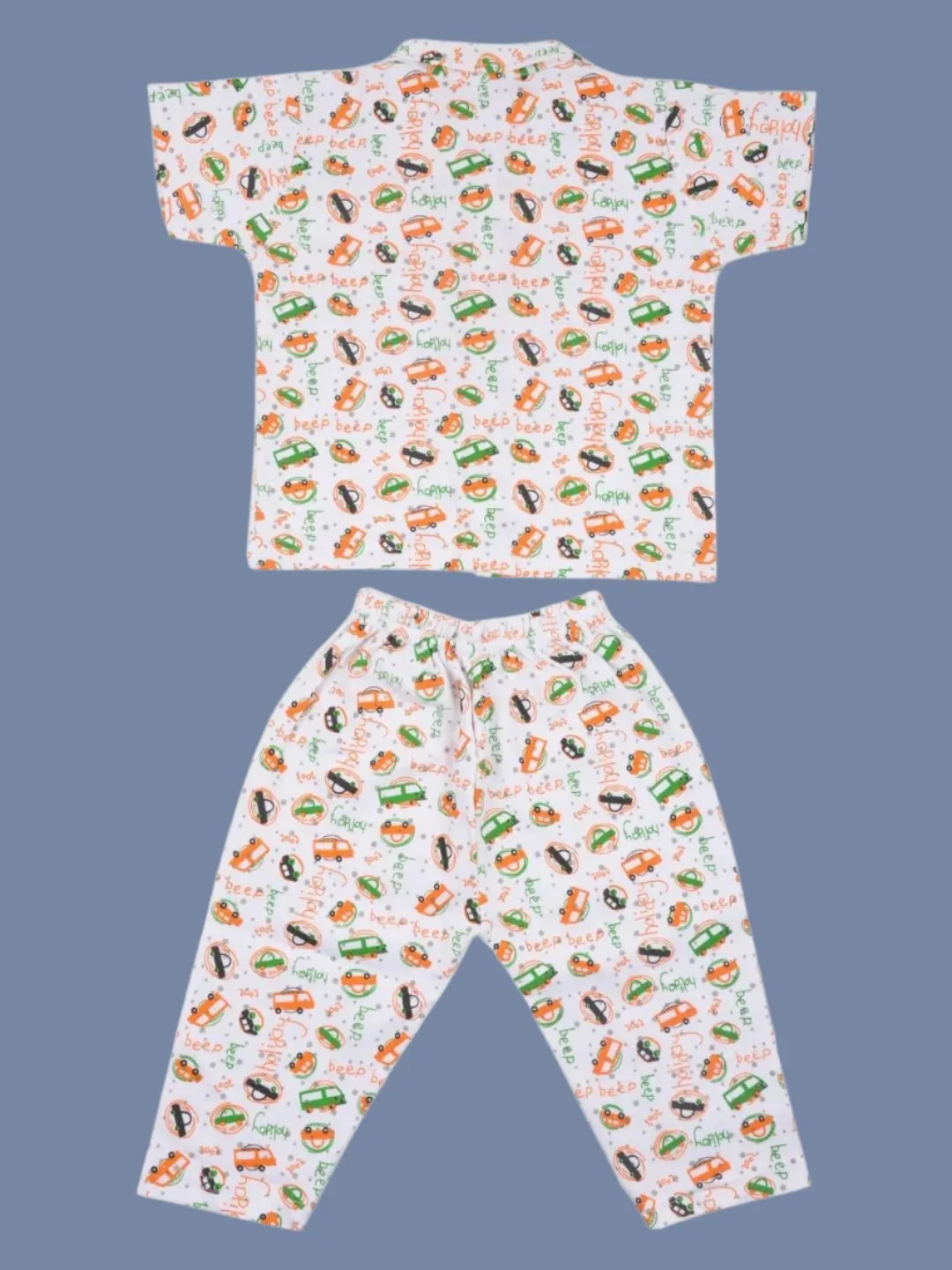 JayBee Half Sleeves Nightwear Pajama Set – Vibrant Multi-Print Design for Boys