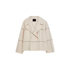 JOSEPH DOUBLE FACE TARTAN ROLLET JACKET