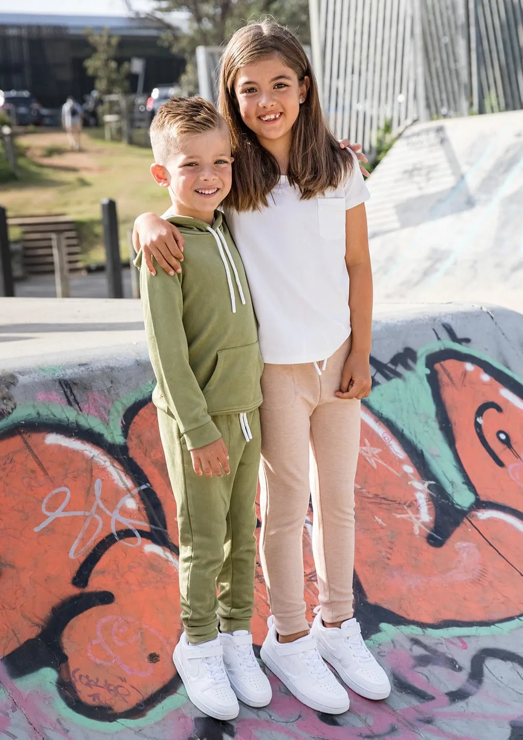 Kids Joggers - WARM BROWN