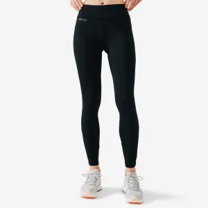 KIPRUN Run 100 Warm Women's warm running leggings - Black