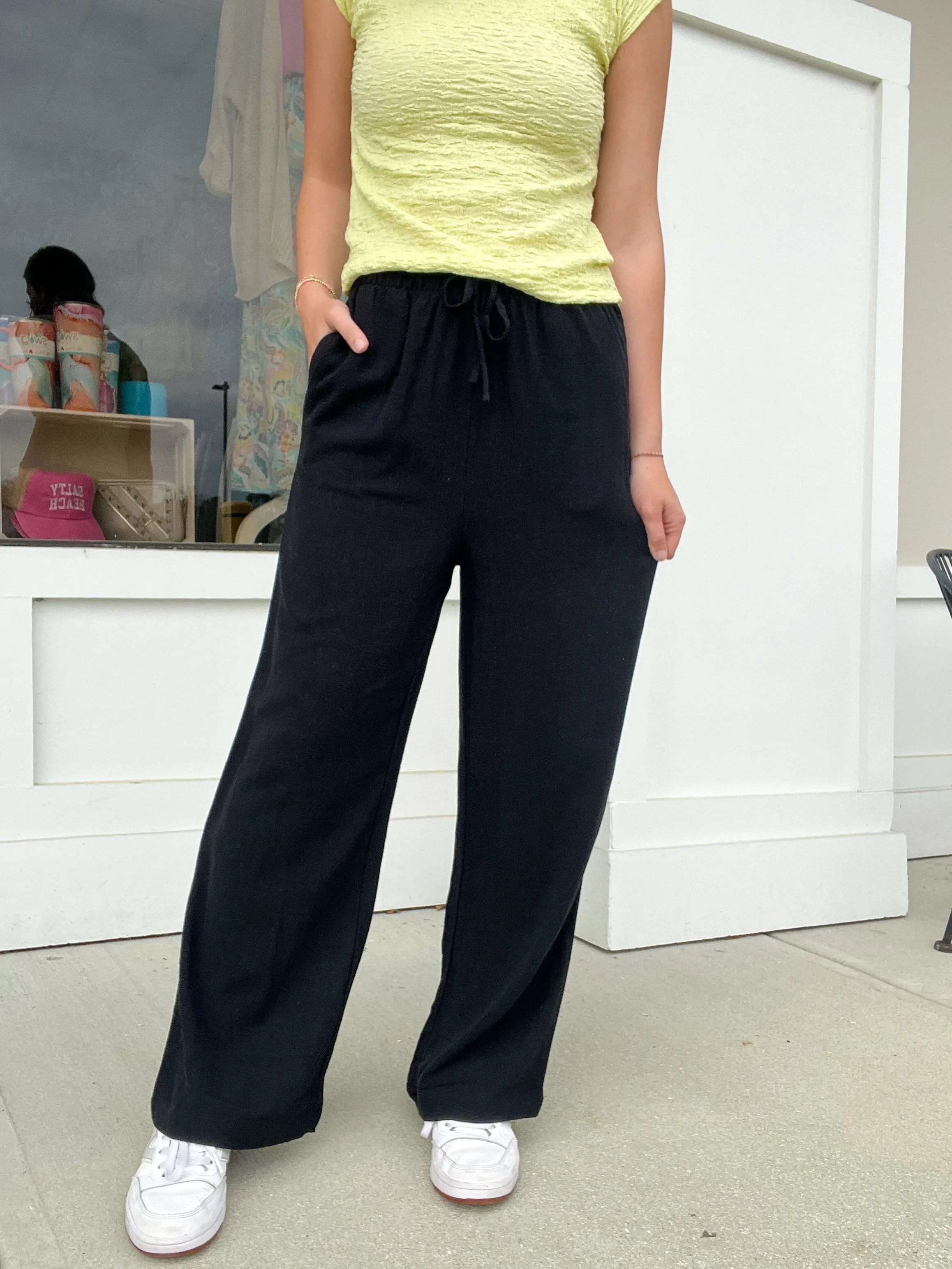 Linen Wide Leg Pants