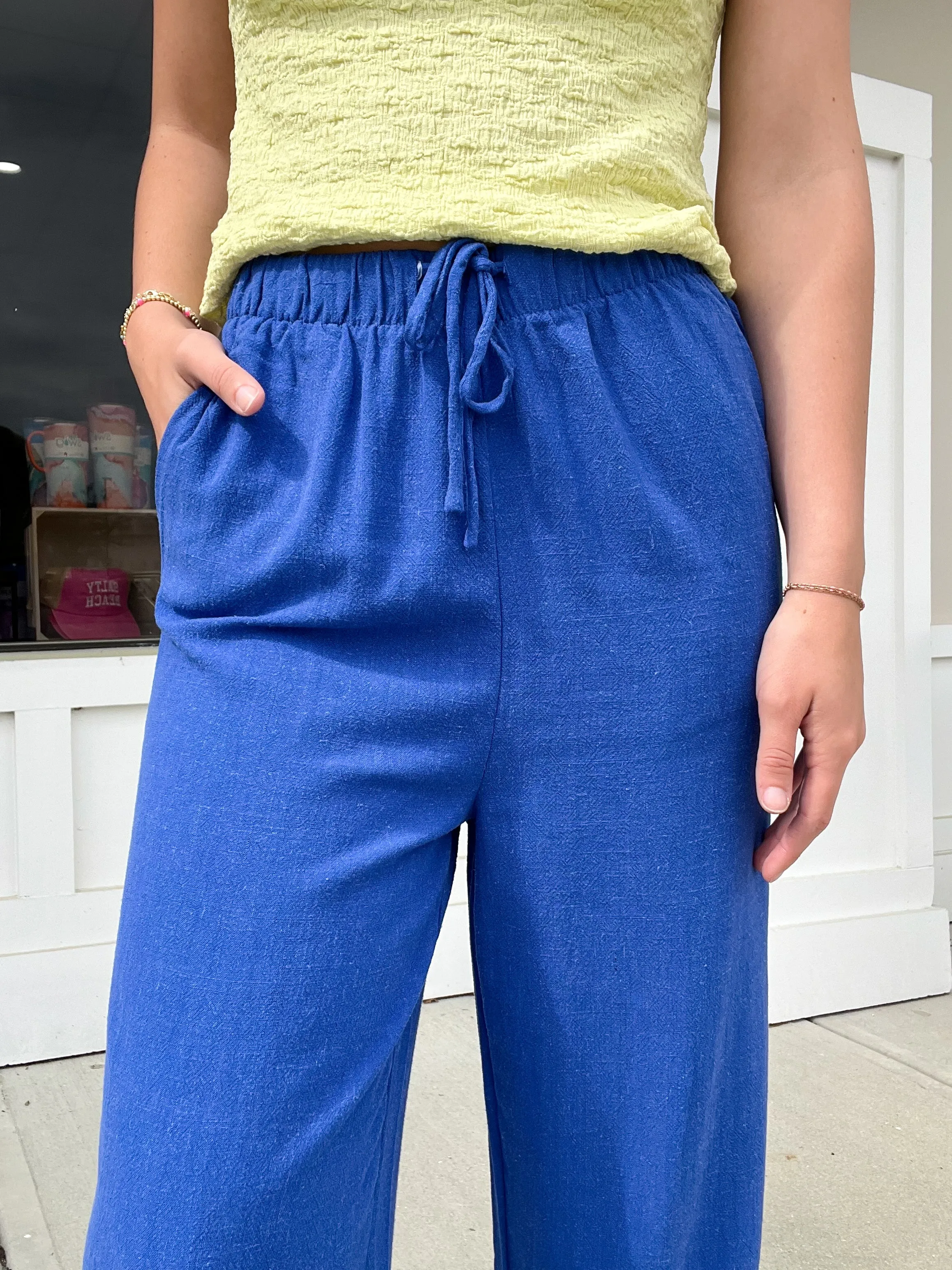 Linen Wide Leg Pants