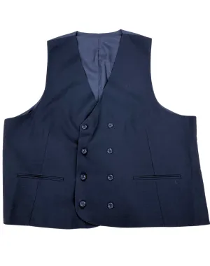 Mazari Double Breast Performance Stretch Vest - Black