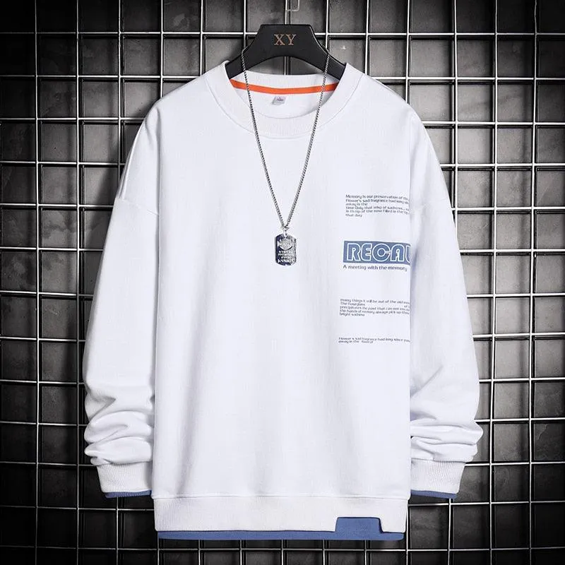 Men's High Street Trendy Spring Long Sleeve Pullover