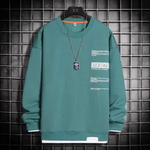 Men's High Street Trendy Spring Long Sleeve Pullover