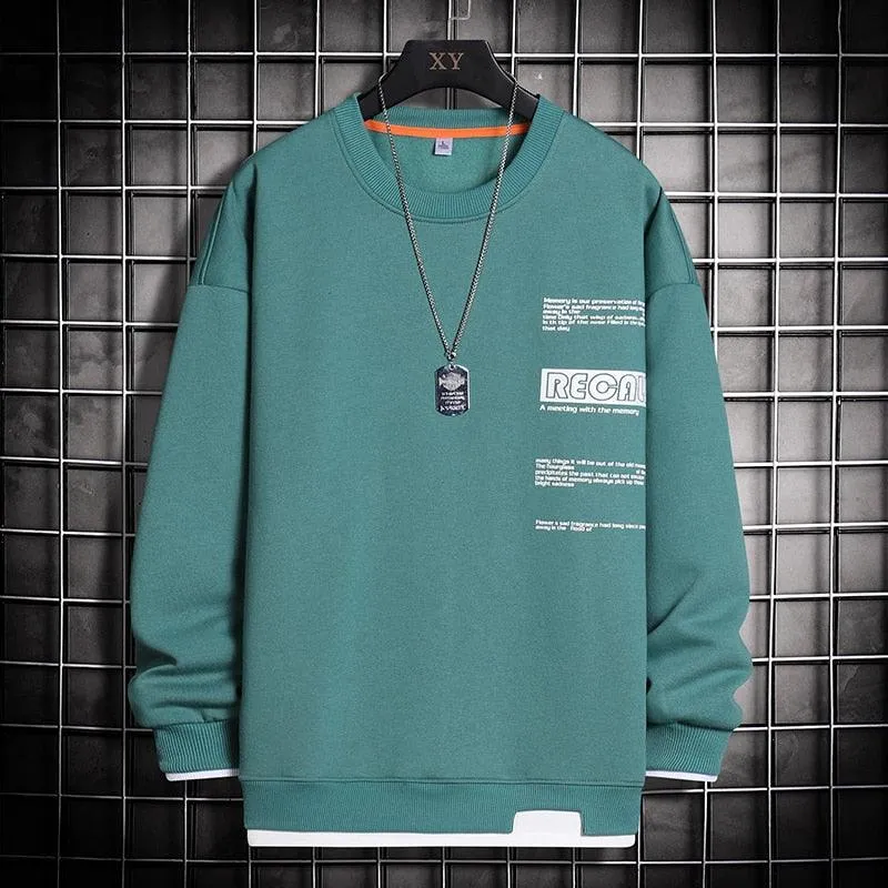 Men's High Street Trendy Spring Long Sleeve Pullover