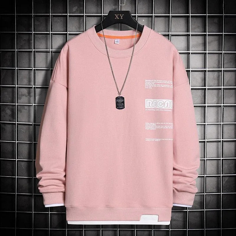 Men's High Street Trendy Spring Long Sleeve Pullover