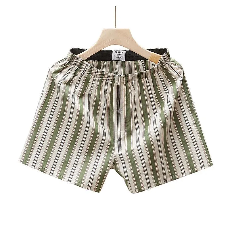 Men's Striped Boxers Breathable