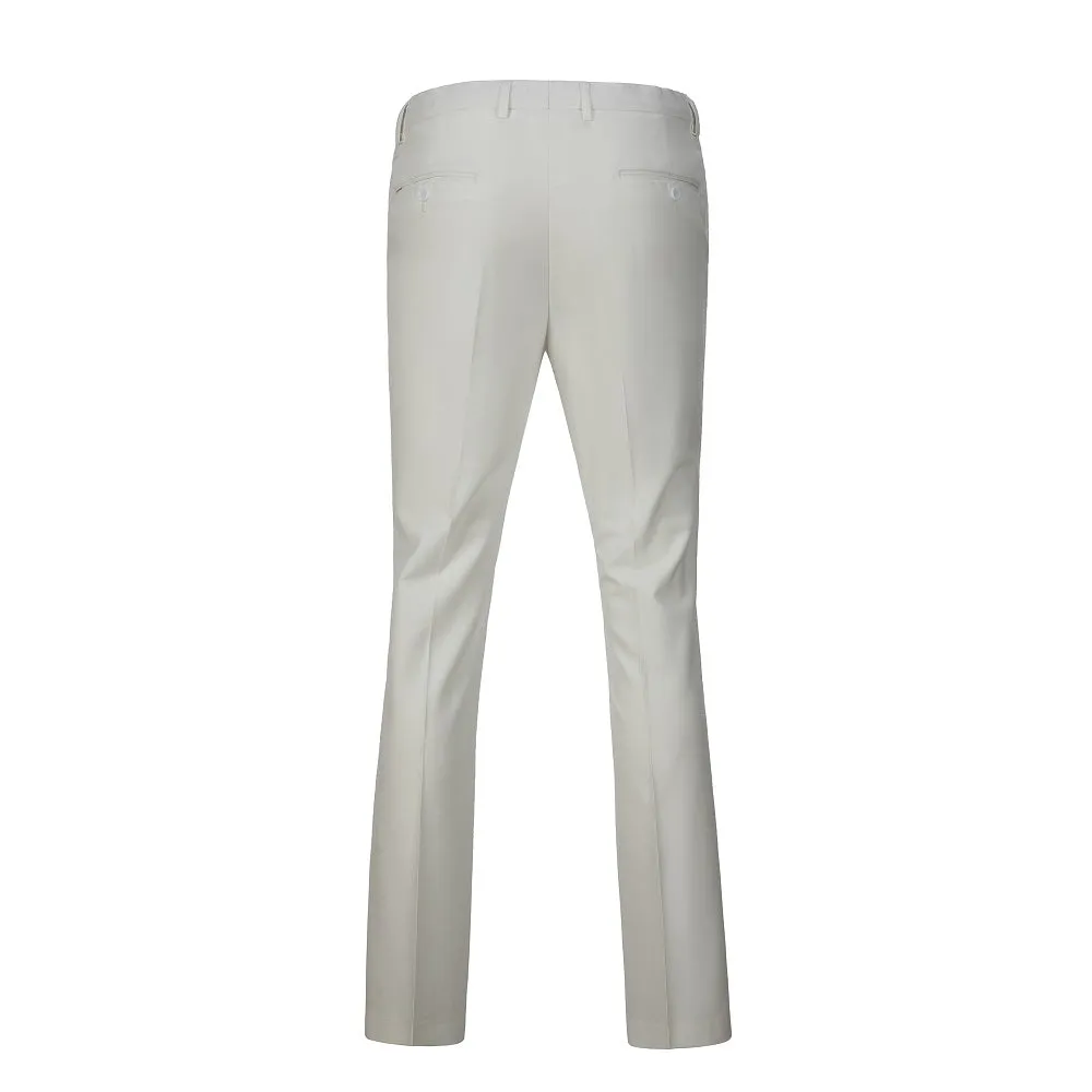 Men's Suits 2 Pieces Vest Pants Set V-Neck Slim Fit Casual Waistcoat Suit 3D