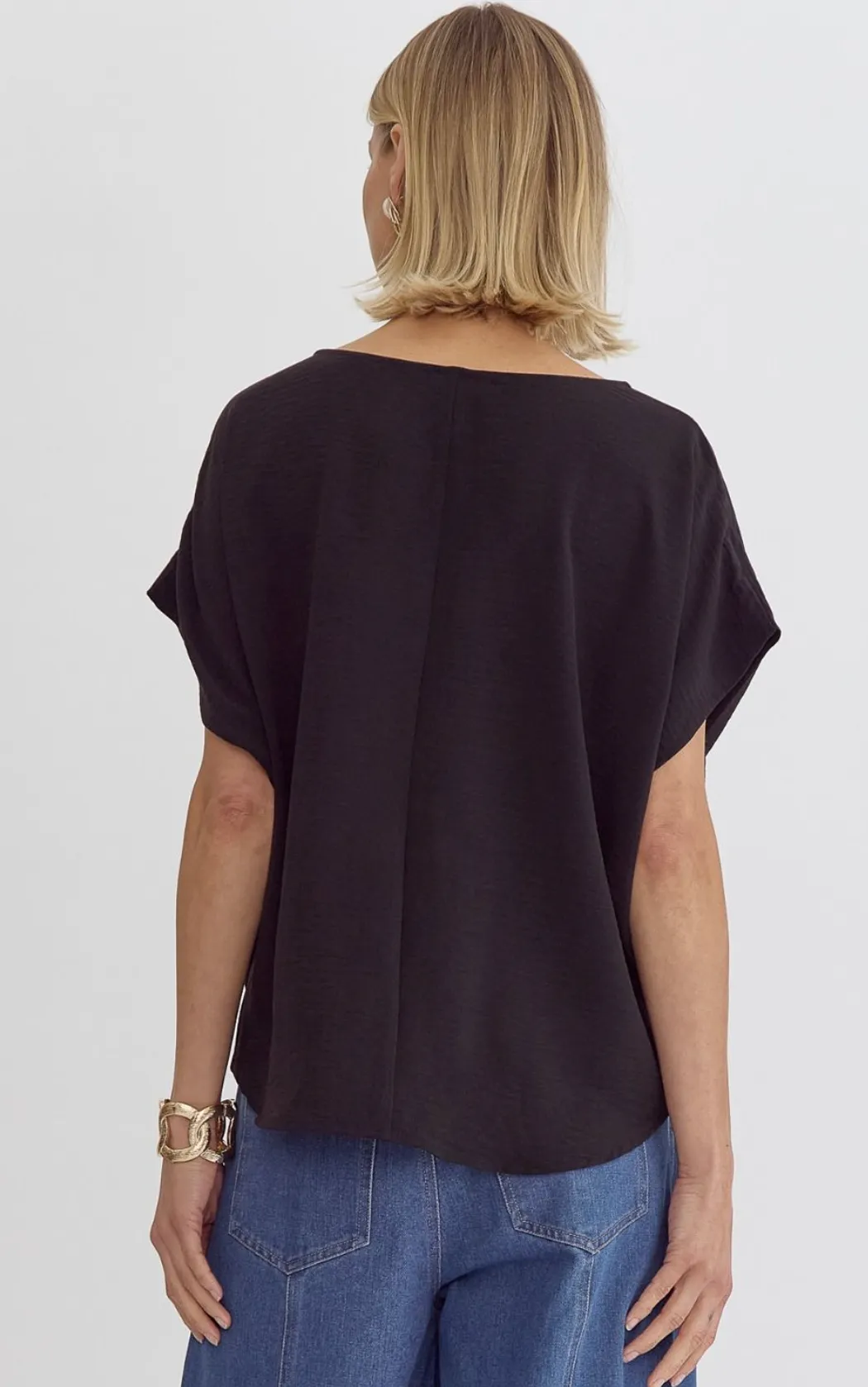 Midnight Round Neck Top