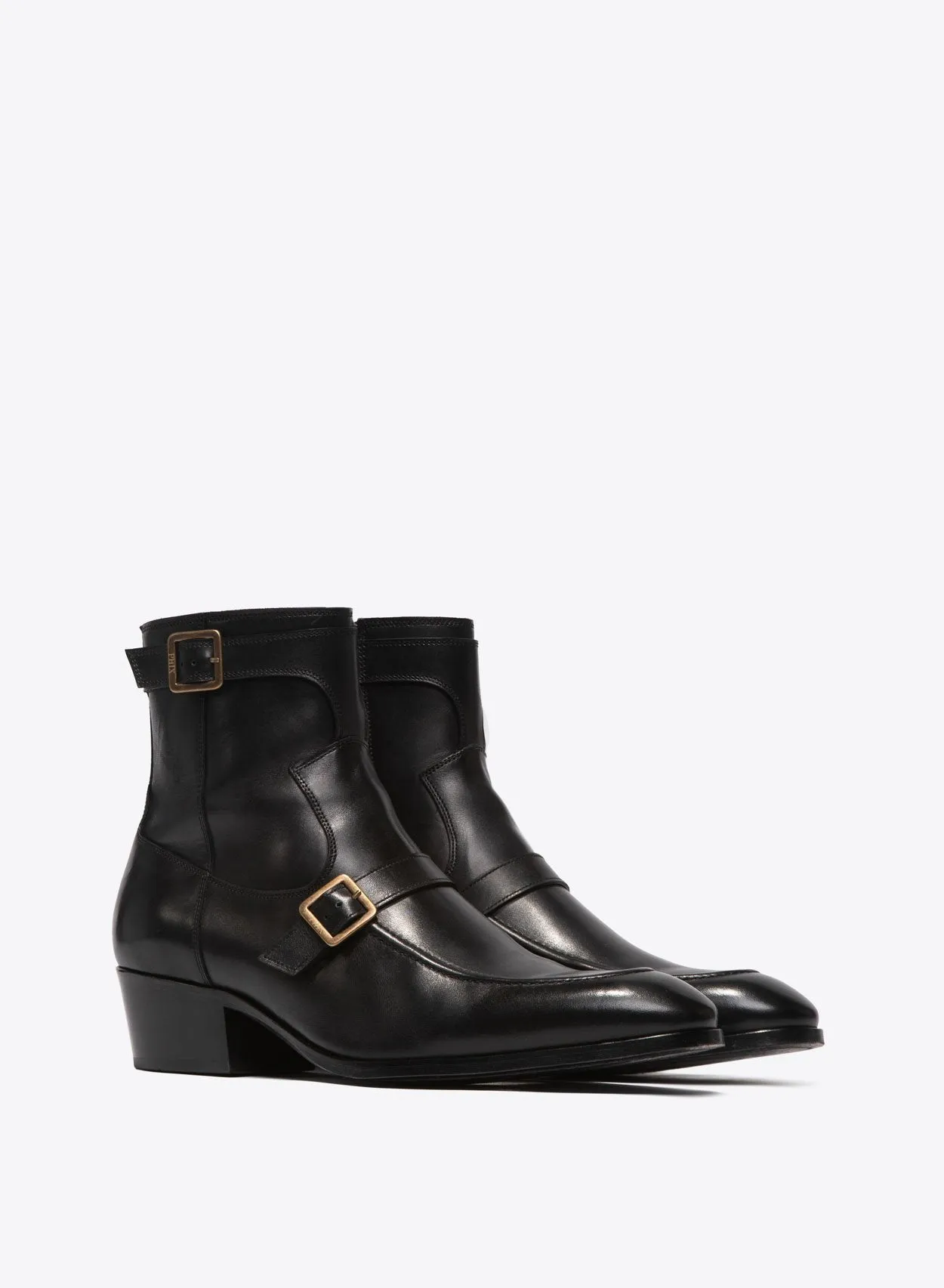 Monique 50mm Black Leather Boot
