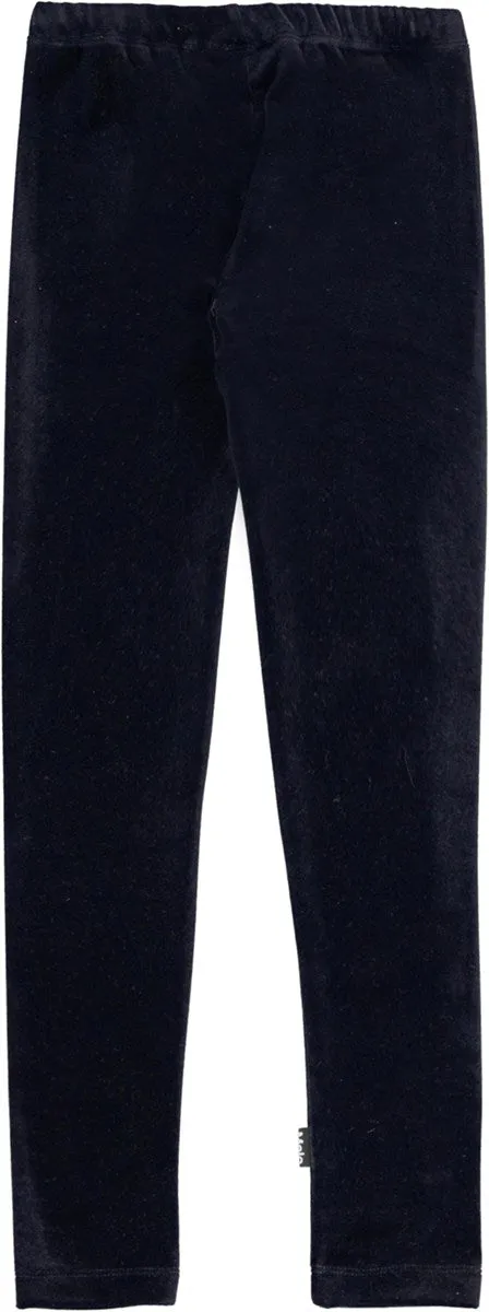 Nora Velvet Legging | Warm Blue