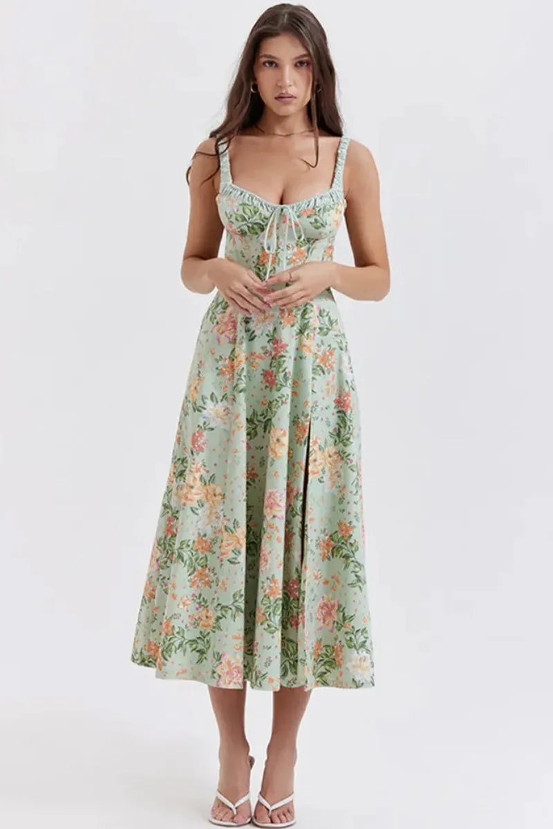 Romance Reason Floral Trendy Print Midi Dress