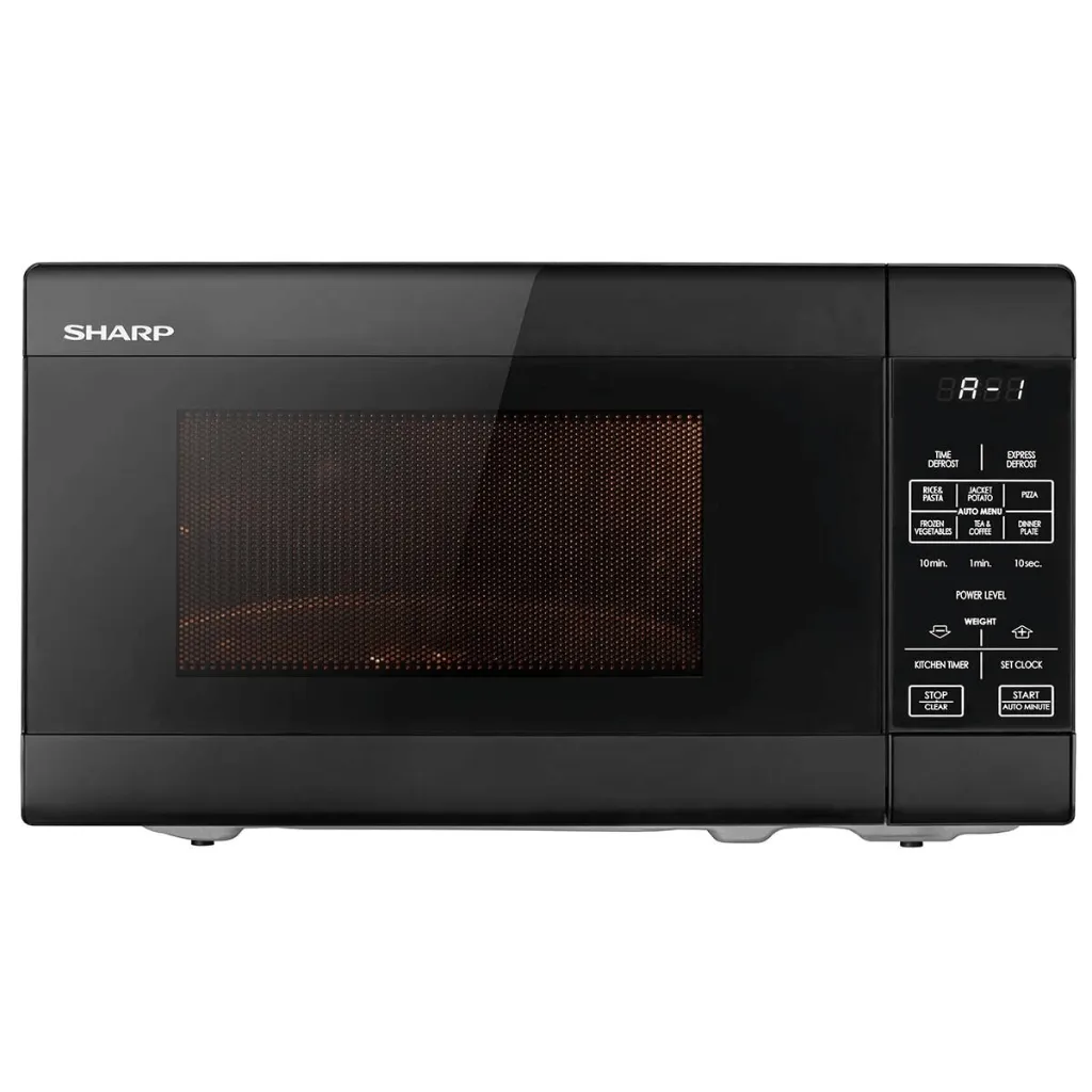 Sharp R211DB 20L Black 750W Compact Benchtop Microwave Oven