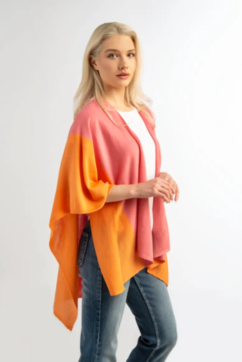 Simply Noelle Color Block Cardi Wrap