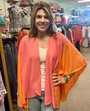 Simply Noelle Color Block Cardi Wrap