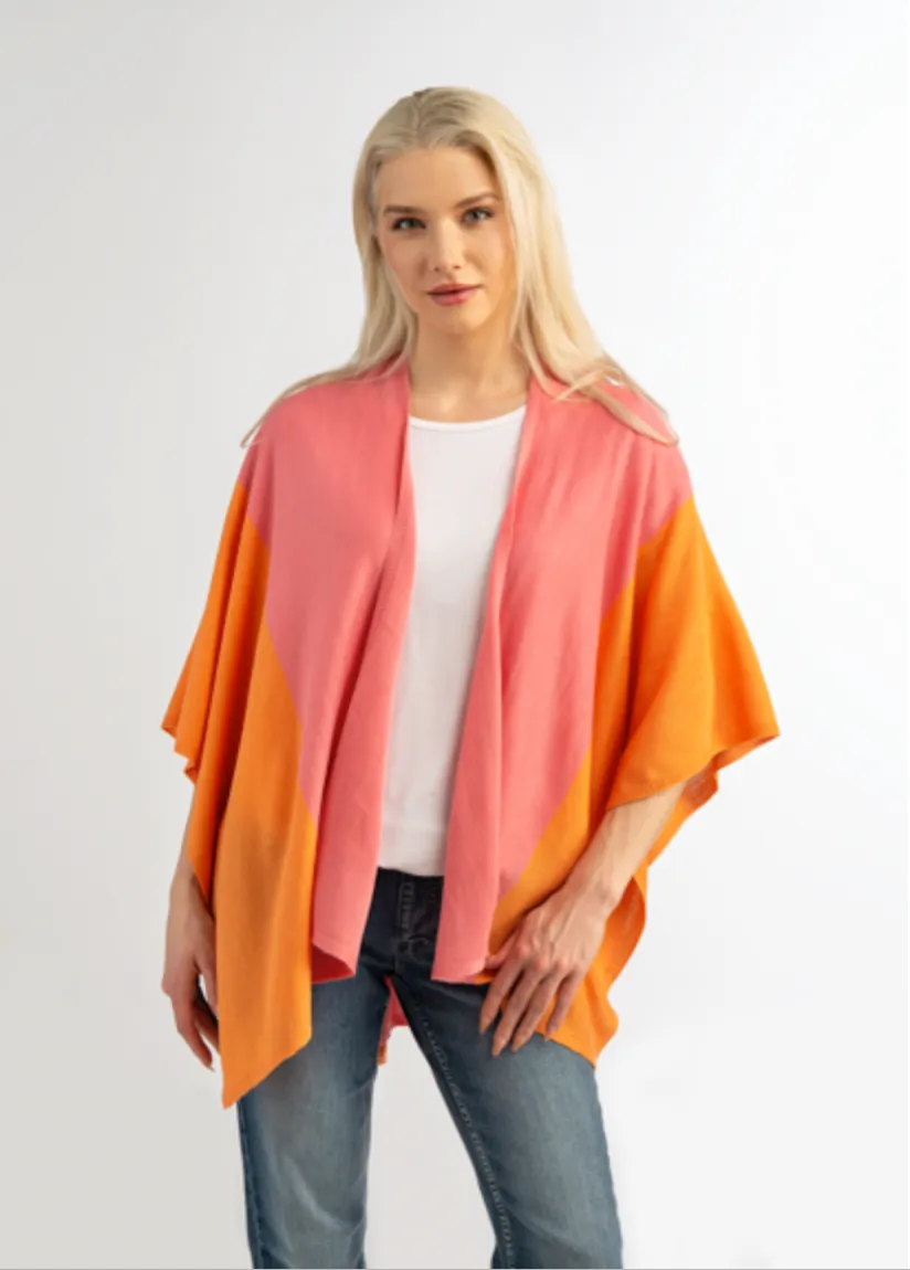 Simply Noelle Color Block Cardi Wrap