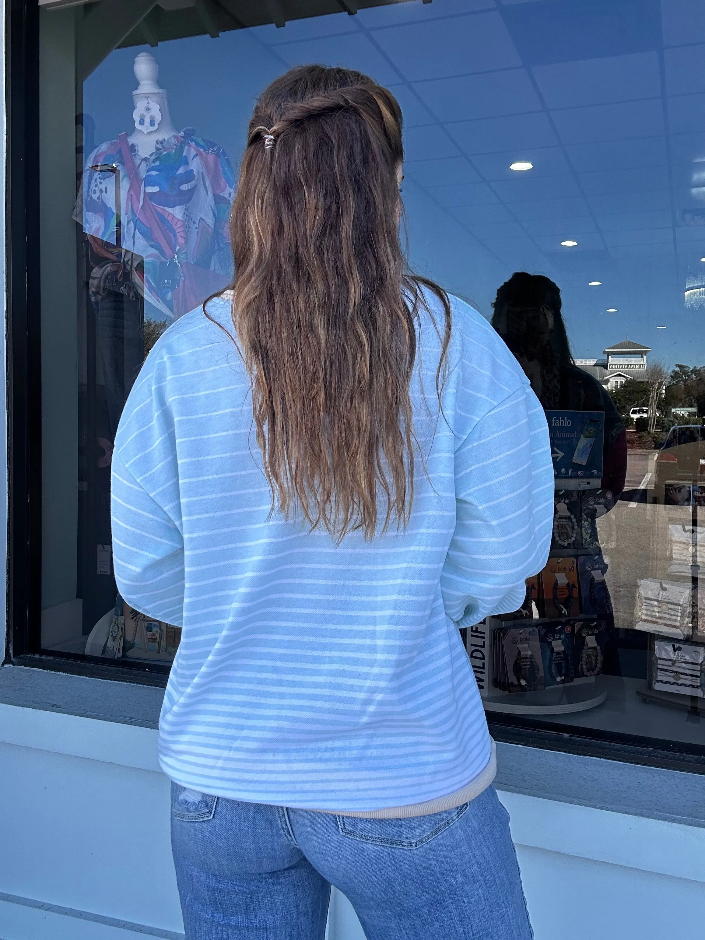 Simply Salty Seafoam Sweater