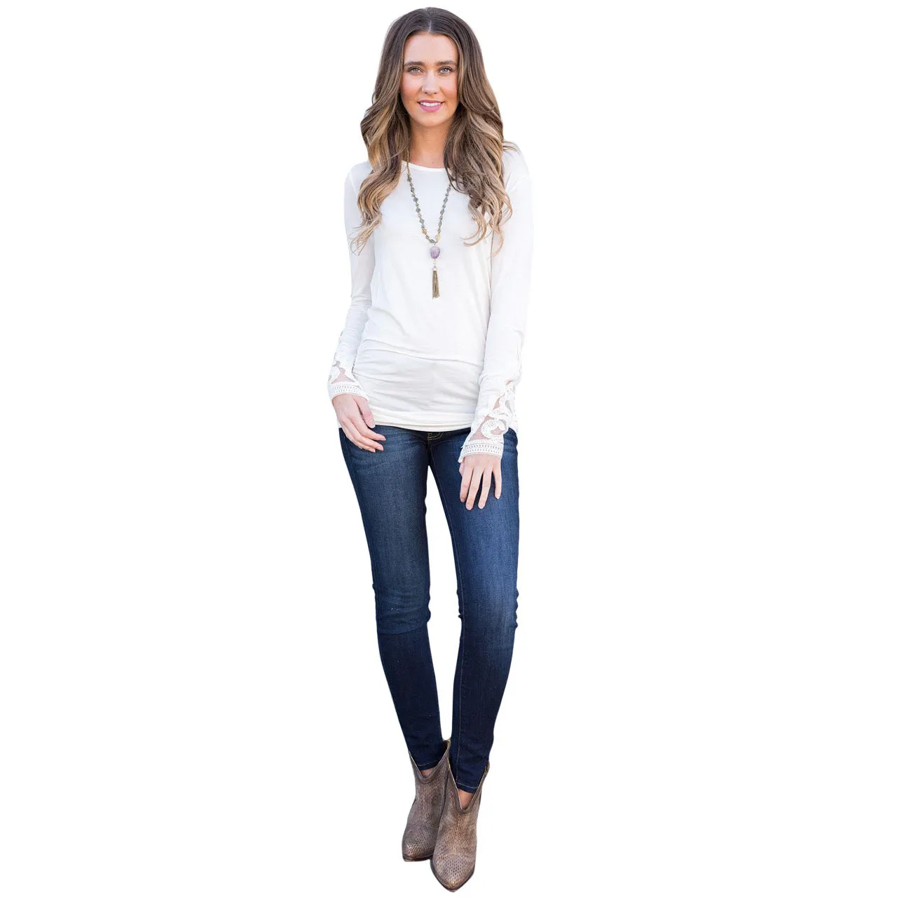 Solid Color Color Loose Long Sleeves Scoop Irregular Short Dress
