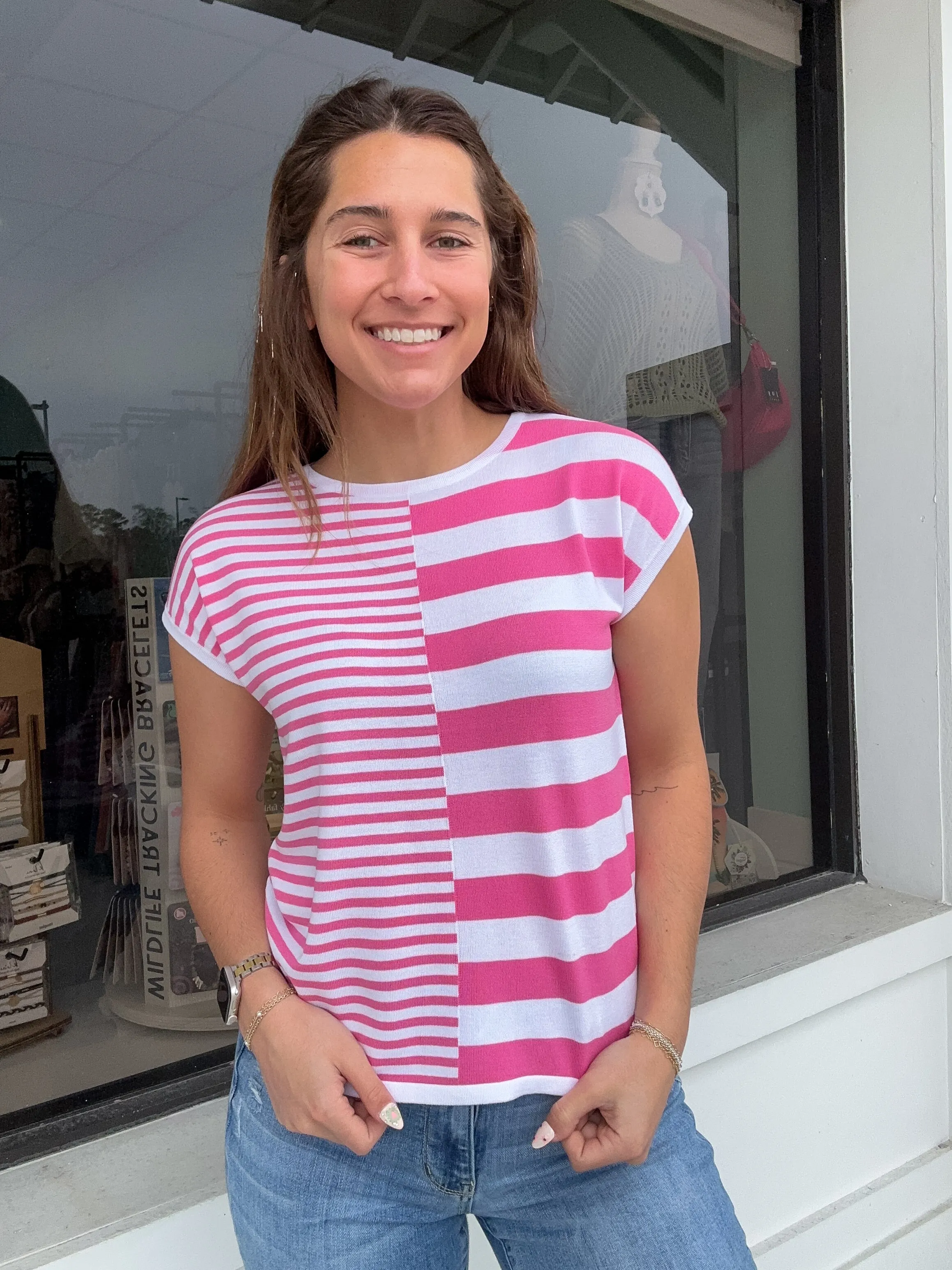 Striped Sweater Top