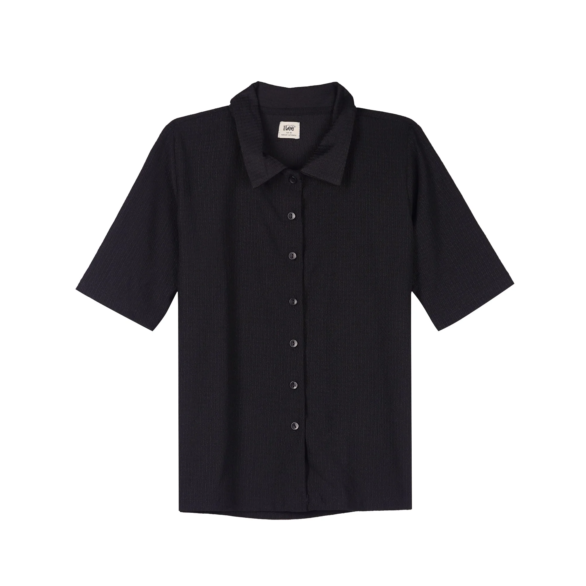 Stylistic Mr. Lee Ladies Basic Button Down Shirt Regular Fit 137079-U (Black)