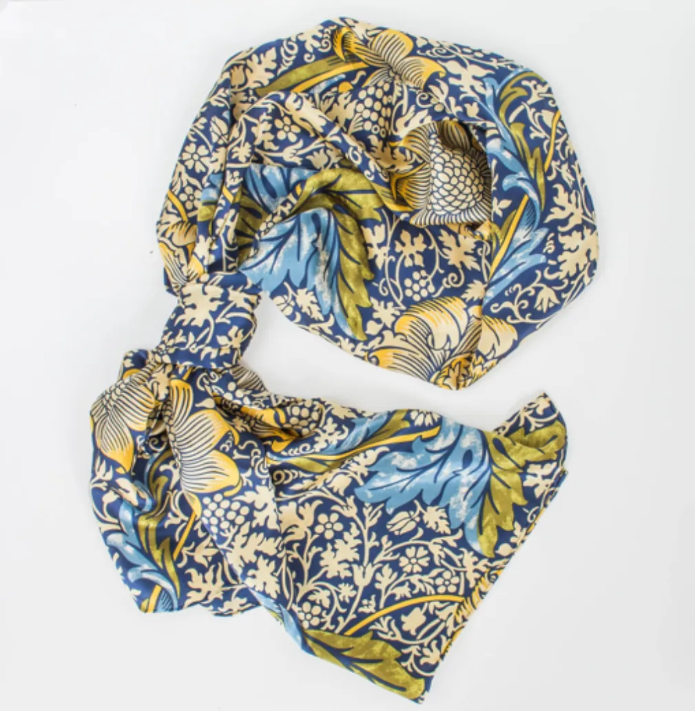 Sunflowers On Blue, Scarf