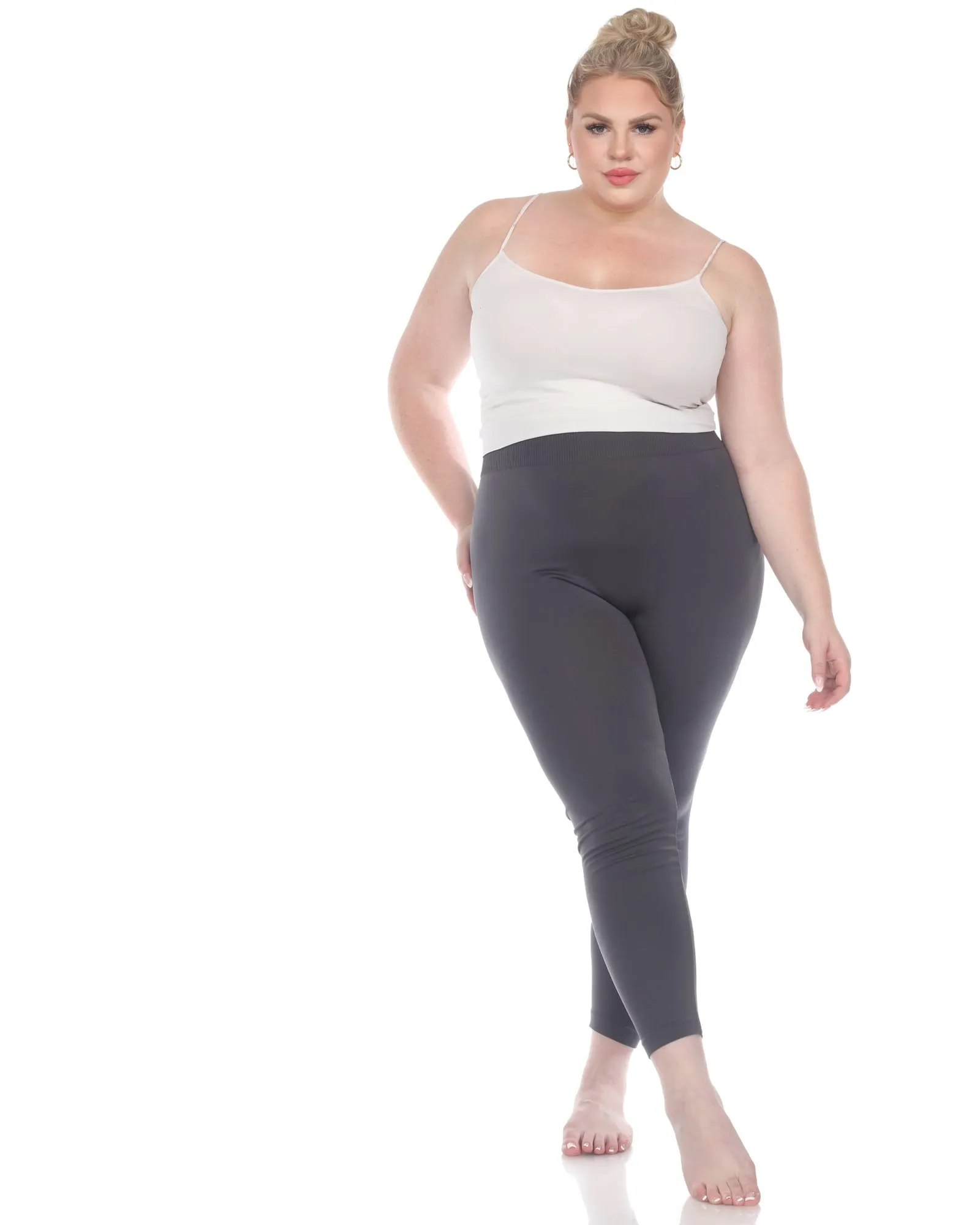 Super-Stretch Solid Leggings | Charcoal