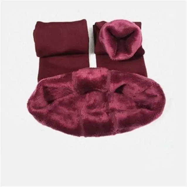 Warm Velvet Leggings for Winter – Body Shaping and Insulating Legwear