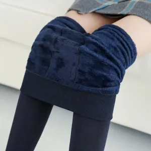 Warm Velvet Leggings for Winter – Body Shaping and Insulating Legwear