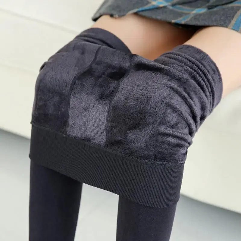 Warm Velvet Leggings for Winter – Body Shaping and Insulating Legwear