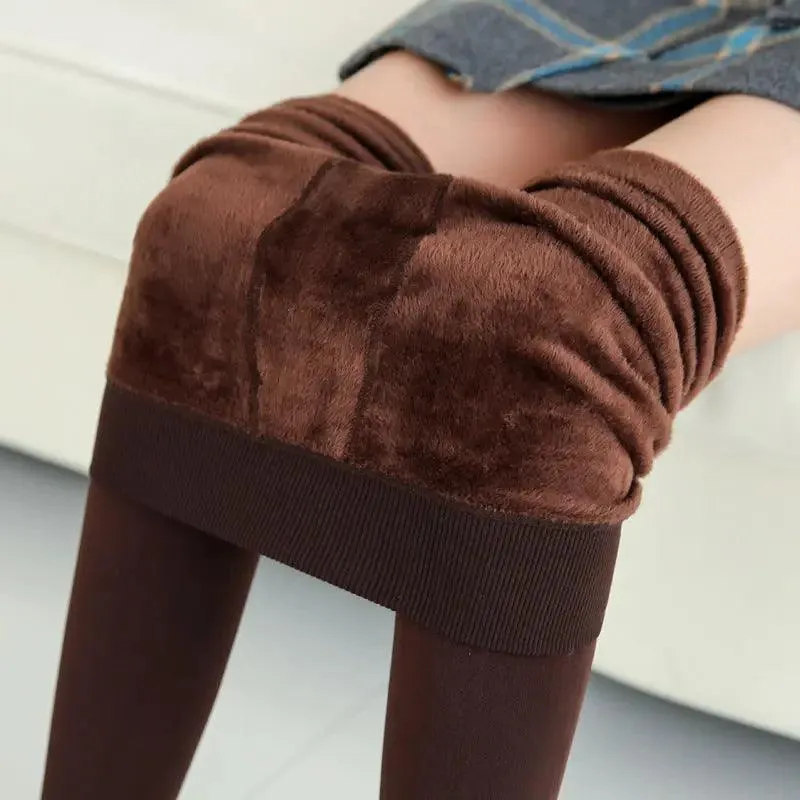 Warm Velvet Leggings for Winter – Body Shaping and Insulating Legwear
