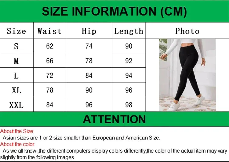 Women Thermal Fleece Lined High Waist Warm