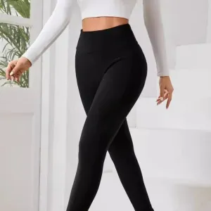 Women Thermal Fleece Lined High Waist Warm