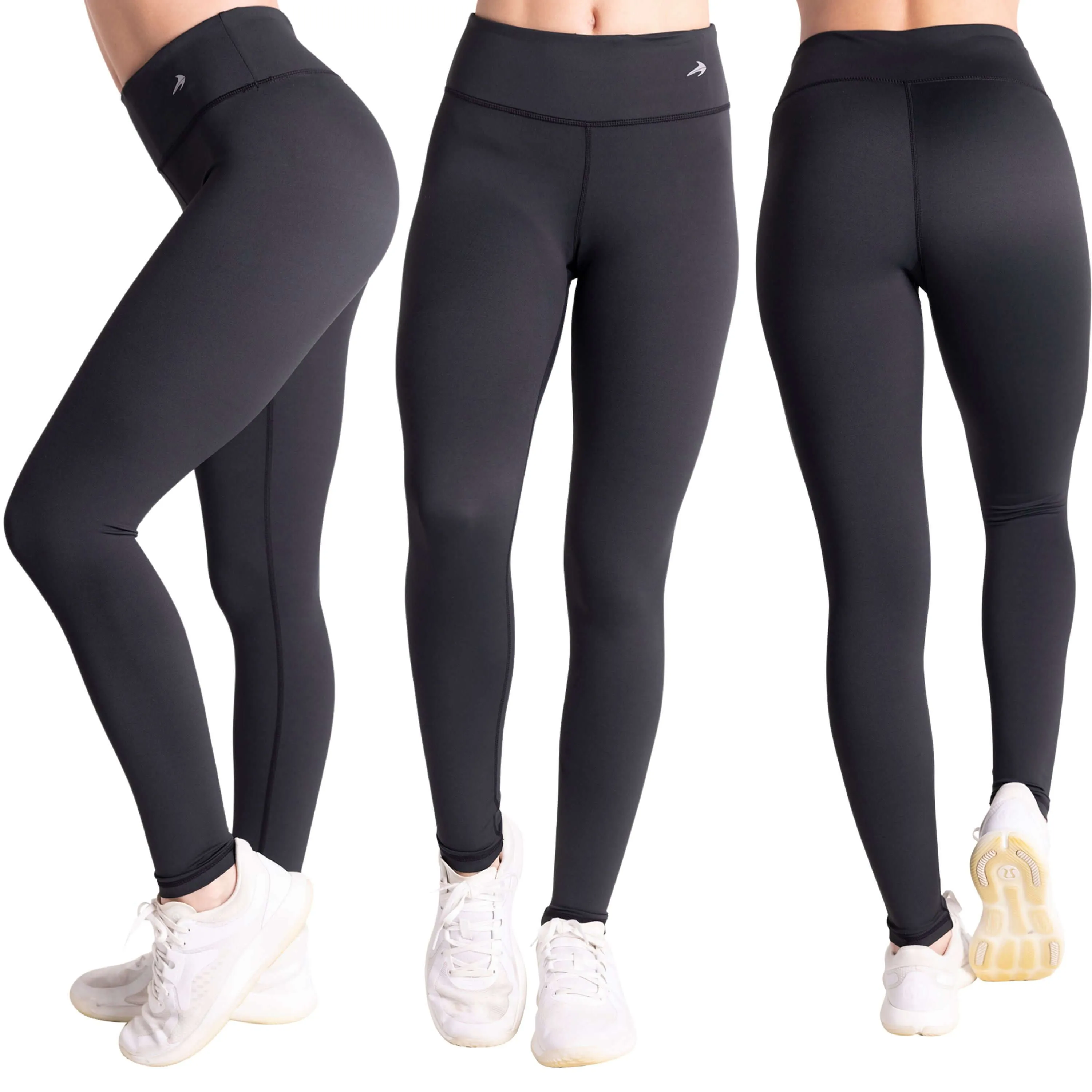 Women's Compression Leggings - Blue Flowers