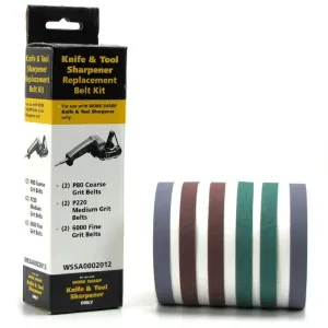 Work Sharp WSSA0002012 6 Pack Replacement Belt Kit suits WSKTS