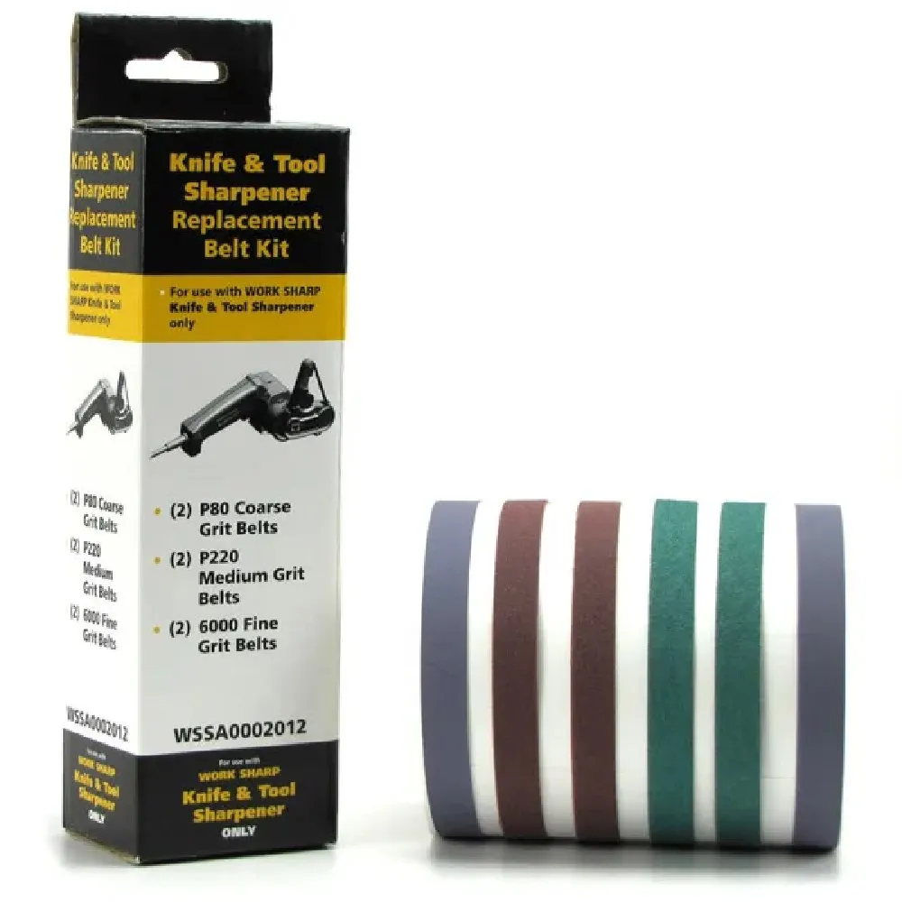 Work Sharp WSSA0002012 6 Pack Replacement Belt Kit suits WSKTS